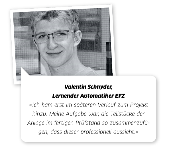 SOB - Valentin Schnyder, Lernender Automatiker EFZ Valentin Schnyder, Lernender Automatiker EFZ